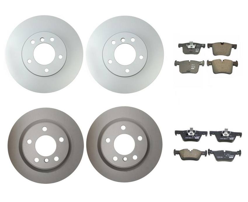 BMW Brake Kit - Pads and Rotors Front &  Rear (312mm/300mm)